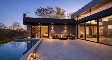 Фото №2. Современная вилла с бассейном infinity