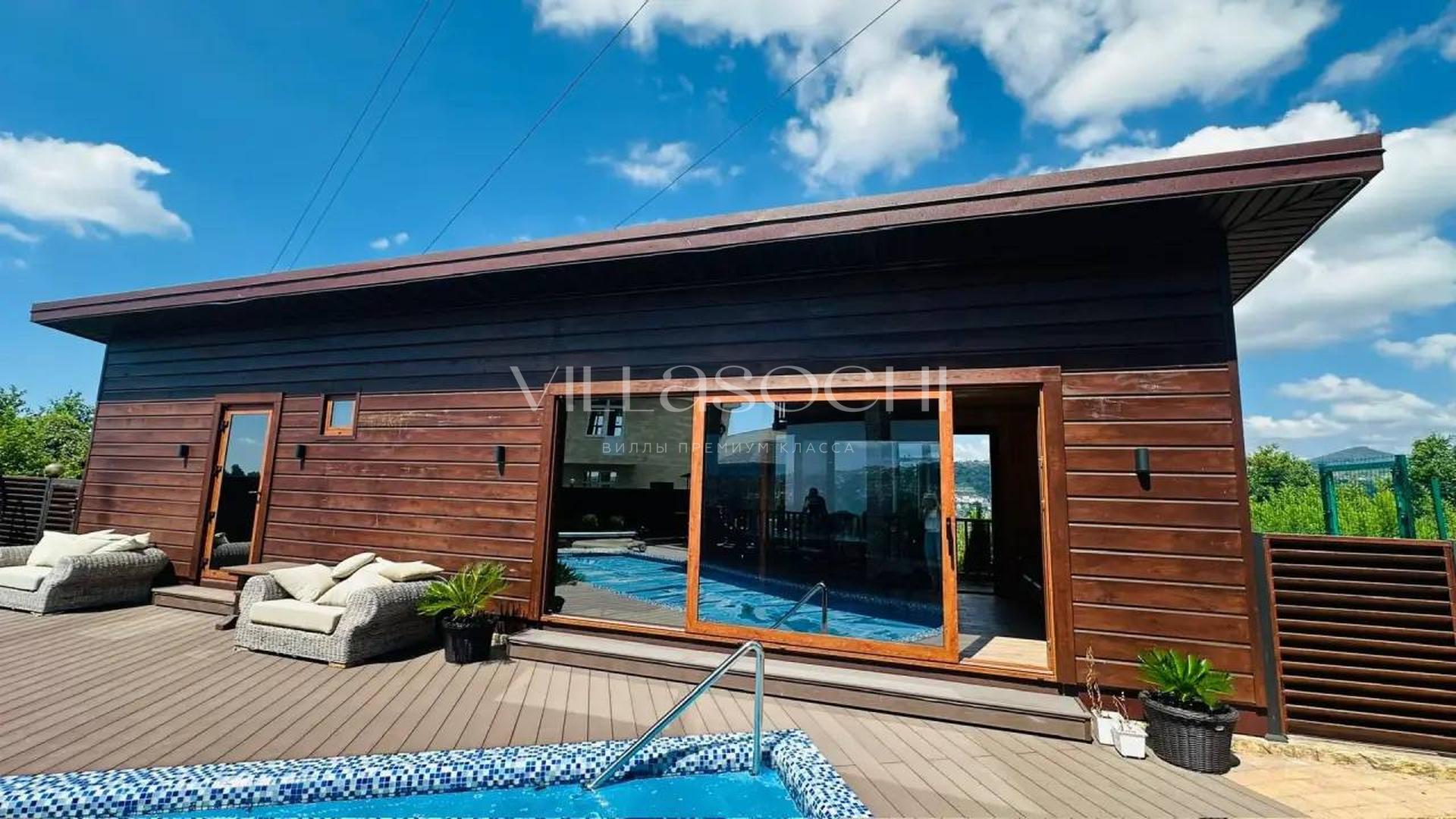 Фото №4. Дизайнерский дом 195 м² с бассейном, баней и видом на море