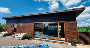 Фото №4. Дизайнерский дом 195 м² с бассейном, баней и видом на море