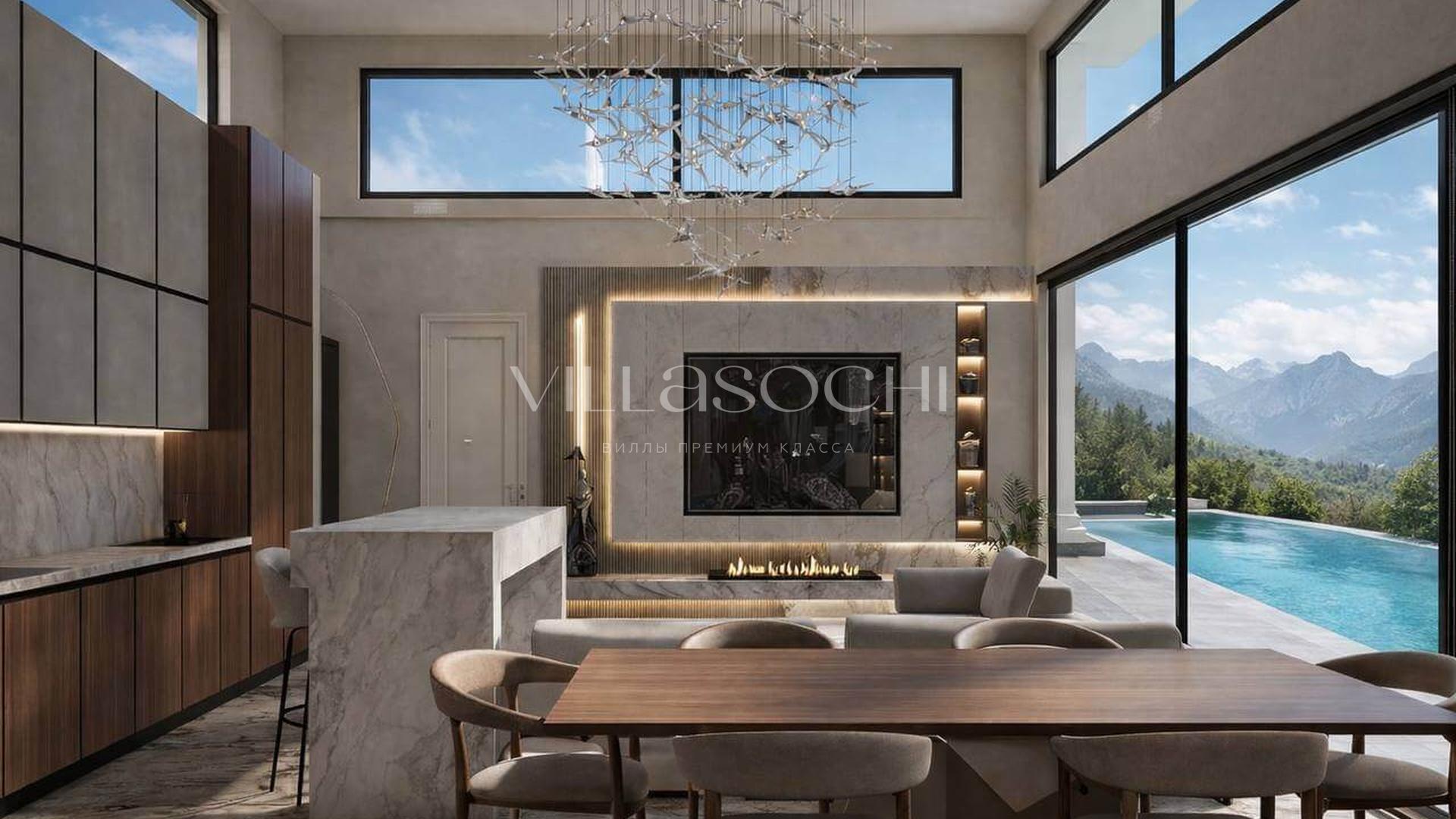 Фото №3. Современная вилла с бассейном infinity