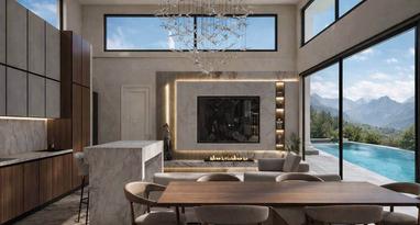 Фото №3. Современная вилла с бассейном infinity